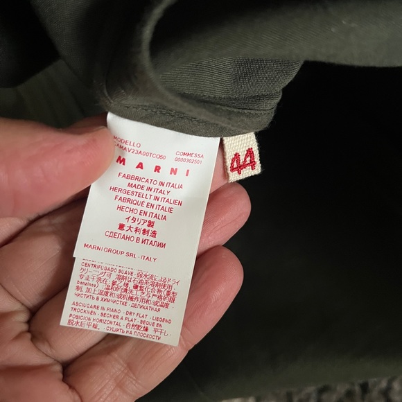 MARNI blouse oversized pleated shoulders - Picture 3 of 5